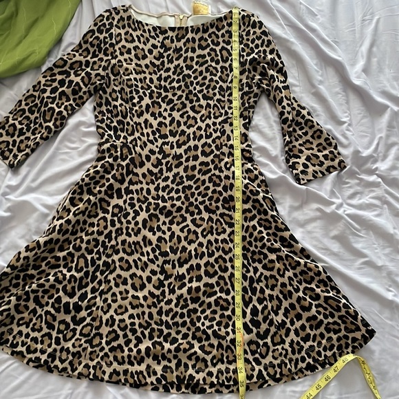 Kate Spade 3/4" Sleeve Leopard Print Ponte Dress! - Picture 15 of 16